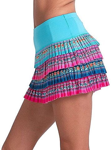 Lucky in Love Tiny Garden Pleated Skort Skort (view 2)