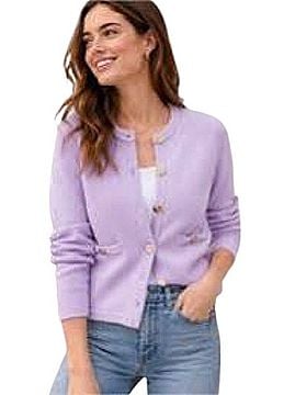 J.Crew Button-Front Crewneck Cardigan Cardigan (view 2)