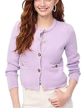 J.Crew Button-Front Crewneck Cardigan Cardigan (view 1)