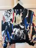 DKNY Abstract Paint-Effect Bomber Jacket Jacket - photo 4