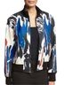 DKNY Abstract Paint-Effect Bomber Jacket Jacket - photo 1