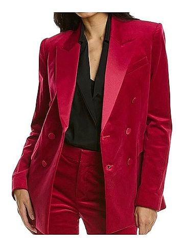 A.L.C. Doublebreasted Velvet Blazer Blazer (view 2)
