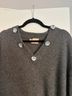 Christopher Kane Gray Wool Pullover Sweater Size M - photo 4