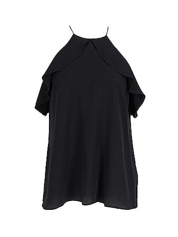 Zimmermann Zimmermann Ruffled Blouse in Black Silk (view 1)