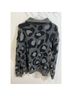 RD Style Leopard Print Gray Black Wool Pullover Sweater Size M - photo 3