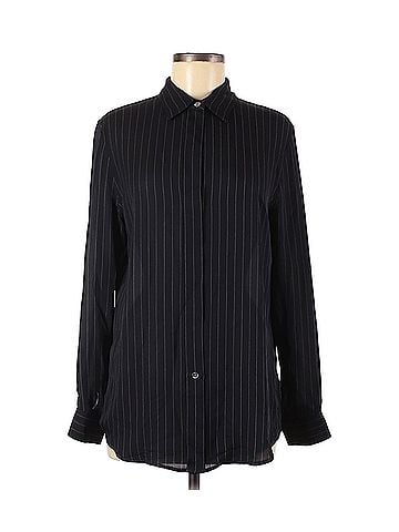 Theory Theory Long Sleeve Silk Top (view 1)