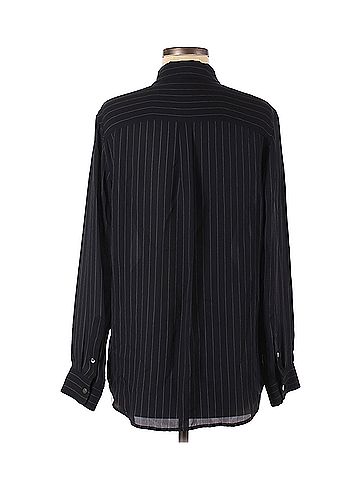 Theory Theory Long Sleeve Silk Top (view 2)