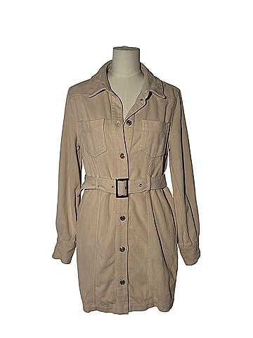 Topshop Corduroy Belted Utility Winter Casual Dress (view 1)
