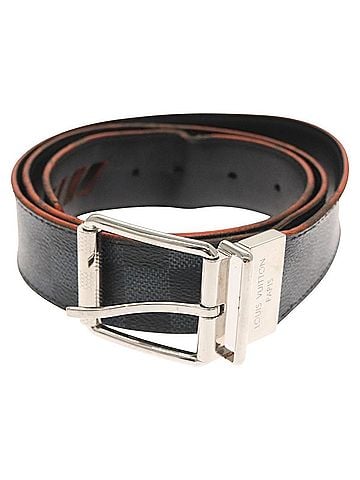 Louis Vuitton Pont Neuf Belt Damier Cobalt Black Canvas Belts Accessory (view 1)