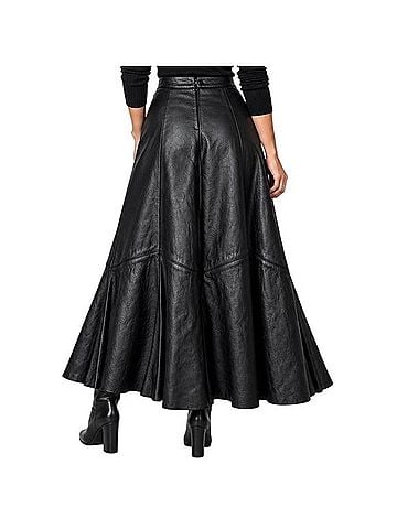 Aggie Leather Skirt (view 2)