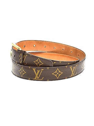 Louis Vuitton Ellipse Belt Monogram Canvas Brown Canvas Belts Accessory (view 2)