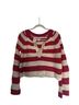 Pilcro Stripes Red White Pullover Sweater Size S - photo 1