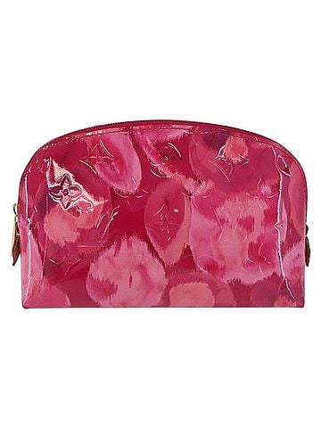 Louis Vuitton Cosmetic Case Limited Edition Monogram Vernis Ikat Pink Patent_Leather Toiletry Case Accessory (view 1)