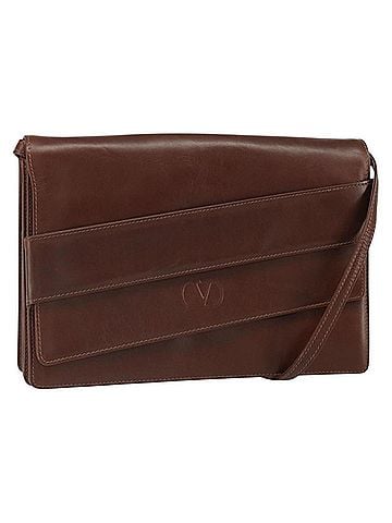 Valentino Garavani Vintage Leather Brown Leather Shoulder Bag Bag (view 1)