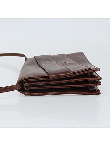 Valentino Garavani Vintage Leather Brown Leather Shoulder Bag Bag (view 2)