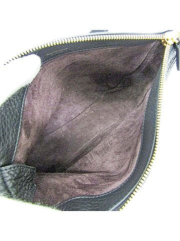 Burberry Zip Clutch Leather Black Leather Clutche &amp; Pouche Bag (view 2)