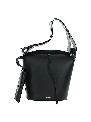 Burberry Supple Bucket Leather Black Leather Handbag (view 1)