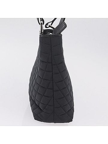 Bally Handbag Quilted Nylon Black Nylon Handbag (view 2)