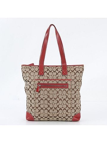 Coach Coach Signature 6071 Leather Tote Bag Shoulder Handbag for Women (view 1)