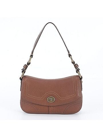 Coach Coach Chelsea Turnlock 10951 Leather Shoulder Bag Handbag Brown Women's (view 1)