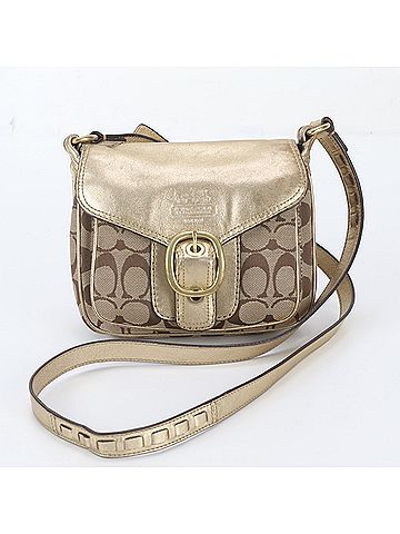 Coach Coach Signature 11593 Leather Canvas Shoulder Bag Crossbody for Women (view 1)