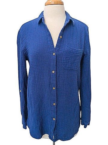 Anne Klein Lucile Long Sleeve Button-Down Shirt (view 1)