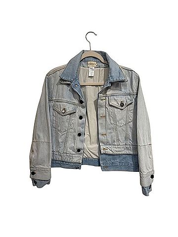 Alice + Olivia Two Tone Double Denim Jacket Jacket (view 2)