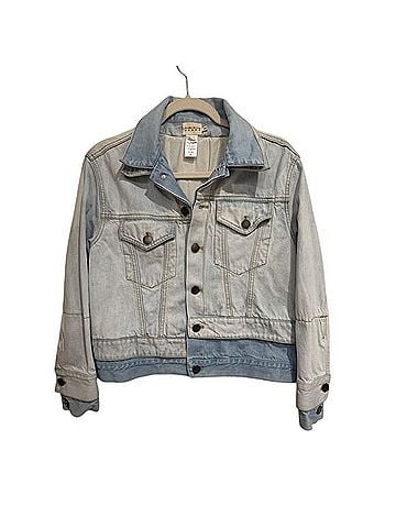 Alice + Olivia Two Tone Double Denim Jacket Jacket (view 1)