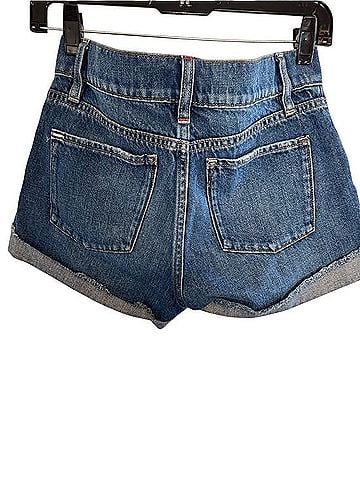 Alice + Olivia Denim Cuffed Jean Shorts Denim Shorts (view 2)