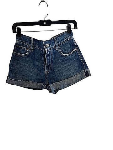 Alice + Olivia Denim Cuffed Jean Shorts Denim Shorts (view 1)