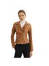 Lamarque Tan Leather Moto Jacket Leather Jacket - photo 2