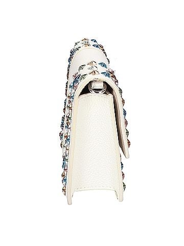 Jimmy Choo JIMMY CHOO PYXIS CLUTCH Star Studded 2-Way Shoulder Clutch Bag White Multicolor Women's (view 2)