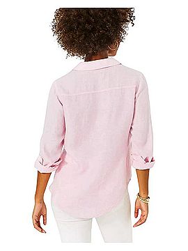 Lilly Pulitzer Sea View 3/4 Sleeve Button-Down Shirt (view 2)