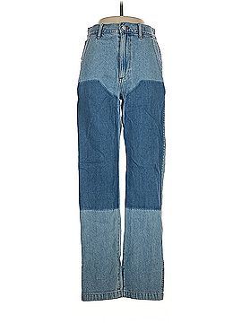 Madewell Madewell The '90s Straight Jean in Hazelfern Wash: Shadow-Panel Edition (view 1)