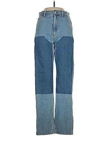 Madewell Madewell The '90s Straight Jean in Hazelfern Wash: Shadow-Panel Edition (view 1)