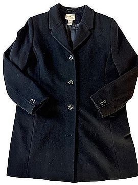 L.L.Bean Vintage Wool Cashmere blend Pea Wool Coat (view 1)