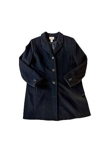 L.L.Bean Vintage Wool Cashmere blend Pea Wool Coat (view 2)