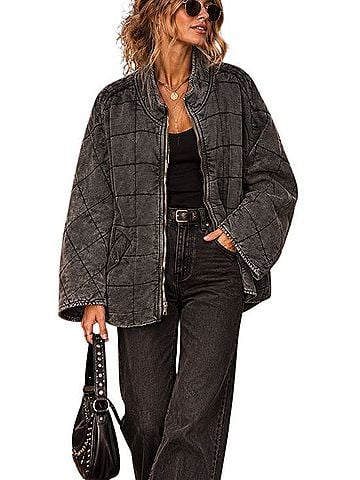 Free People Quilted Dolman Jacket Jacket (view 1)