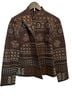 Coldwater Creek 98% Cotton 2% Spandex 100% Polyester Floral Brown Blue Orange Jacket Size 6 - photo 1