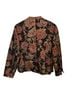 Coldwater Creek 50% Polyester 42% Rayon 8% Spandex 100% Polyester Floral Black Multi Color Jacket Size 6 - photo 2
