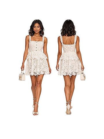 Self-Portrait Tiered Mini Cocktail Dress (view 1)