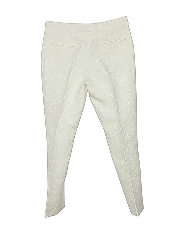 Dolce & Gabbana Dolce &amp; Gabbana Floral Jacquard Trousers in Ivory Cotton (view 2)