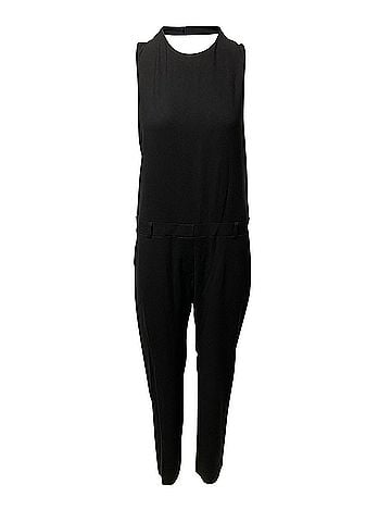 IRO Iro Gennia Open Back Jumpsuit In Black Acetate (view 1)