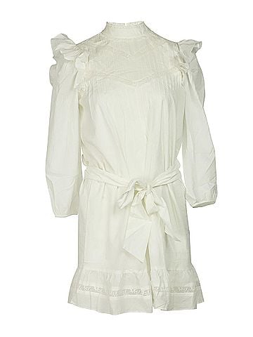 Reformation Reformation Dinah Dress in White Cotton (view 1)