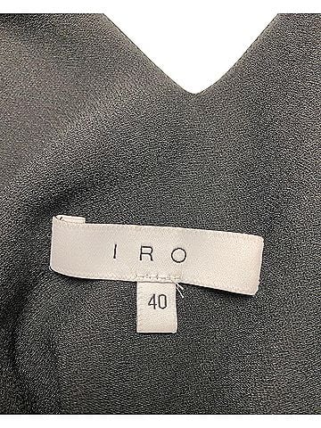 IRO Iro Lebeca Cold-shoulder Wrap-effect Mini Dress in Black Polyester (view 2)