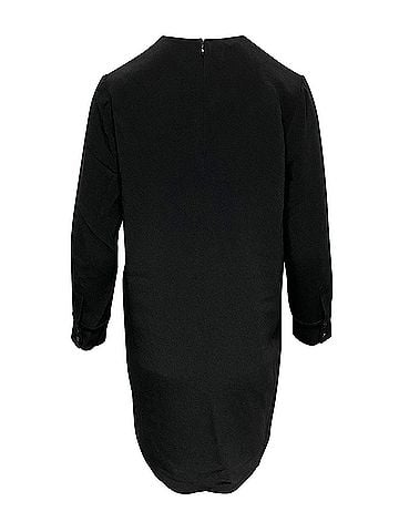 Stella McCartney Stella McCartney Knee-Length Zipper Detail Dress in Black Rayon (view 2)