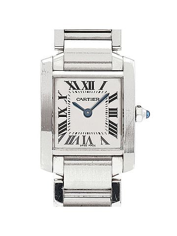 Cartier Cartier Tank Française SM W51008Q3 Ivory Dial Women's Watch (view 1)