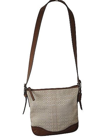 Coach Signature Monogram Shoulder Bag Shoulder Bag (view 2)