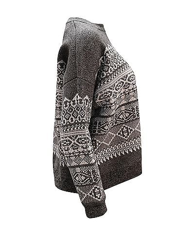 Alexander Wang Alexander Wang Fair Isle Sweater in Grey Wool (view 2)