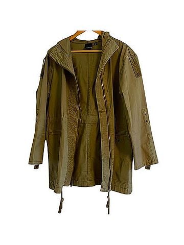 Trouve Hooded Anorak Jacket Jacket (view 1)